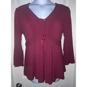 Torrid Babydoll Gauze Top sz 0